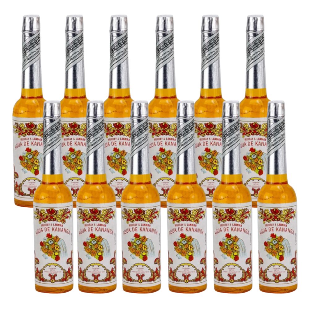 Pack 12 botellas de Agua de Colonia Kananga -Murray & Lanman Auténtico