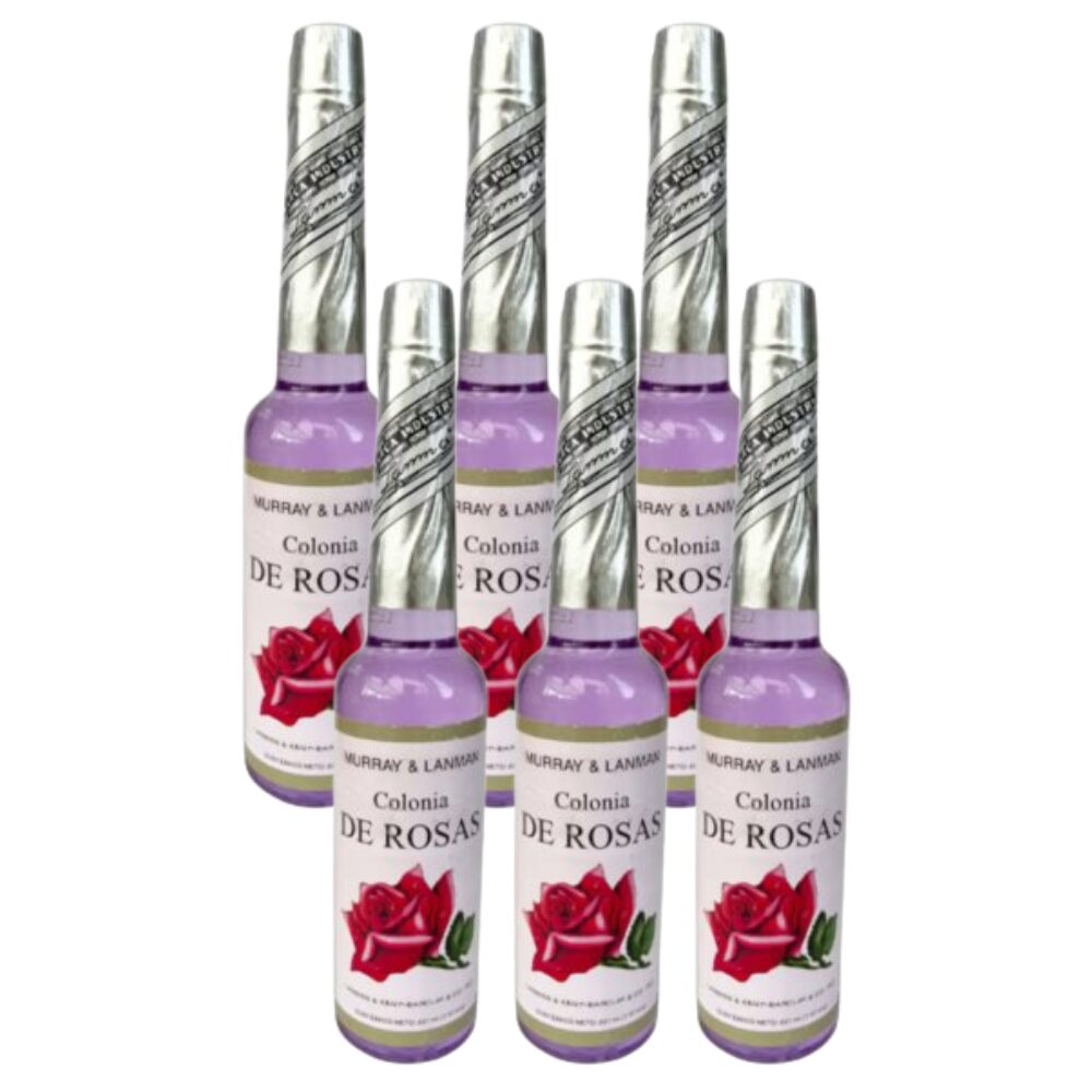 Pack 6 botellas de Agua de Colonia de Rosas – Perú – Murray & Lanman