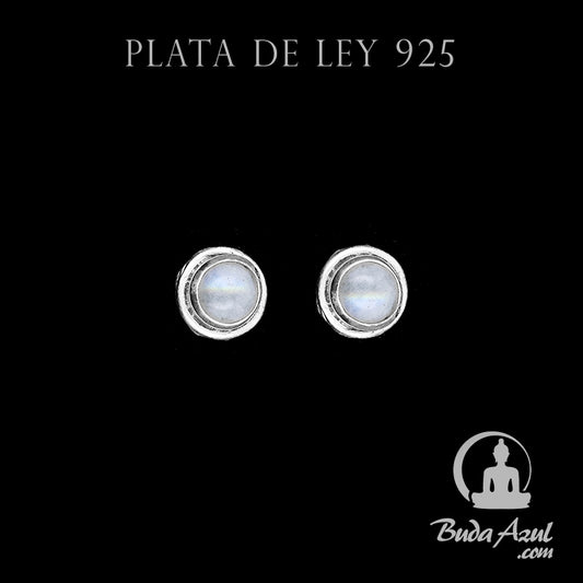Pendientes Plata de Ley 925 Piedra Luna MOD.8 REF. 300