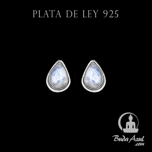 Pendientes Plata de Ley 925 Piedra Luna MOD.2 REF. 400