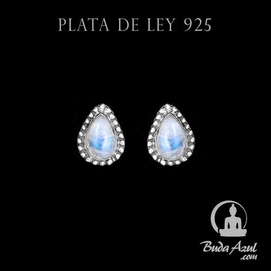 Pendientes Plata de Ley 925 Piedra Luna MOD.4 REF. 400