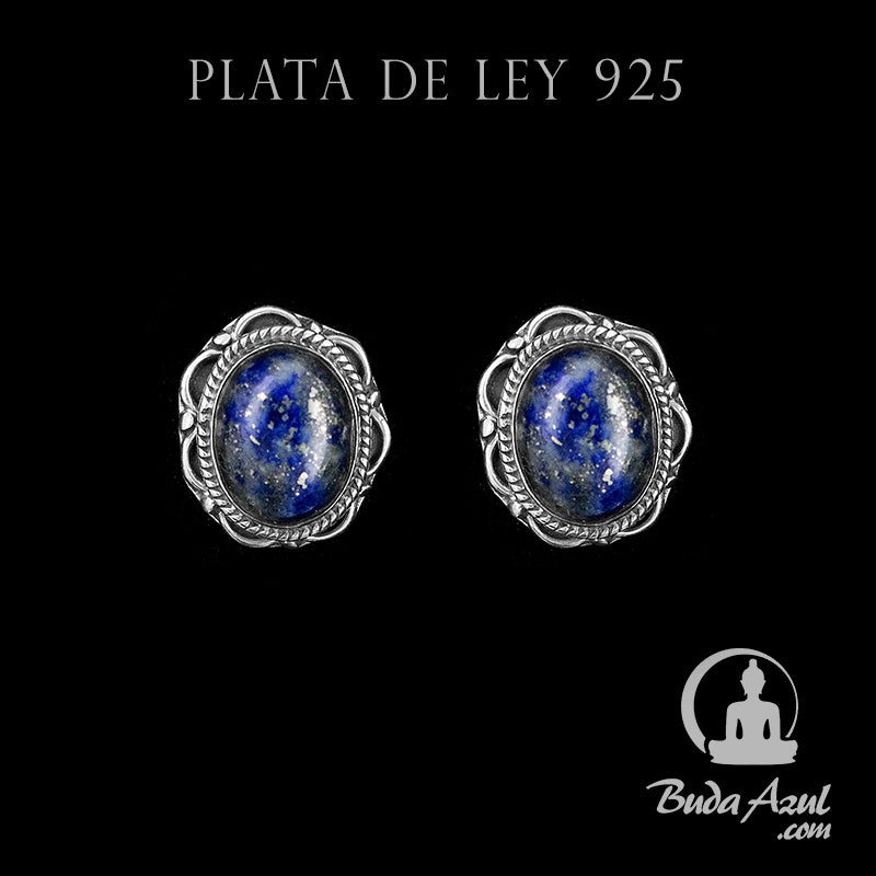 Pendientes Plata de Ley 925 Lapislazuli MOD.3 REF. 600