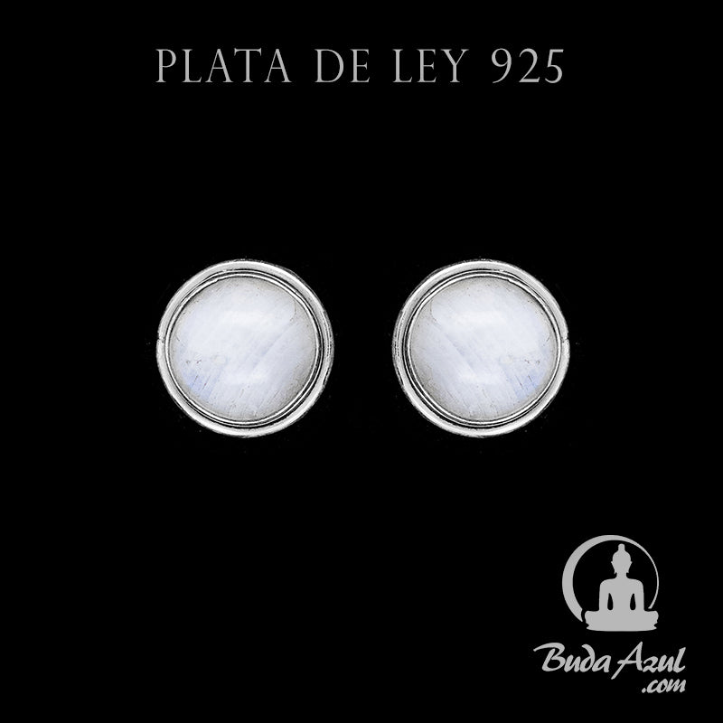 Pendientes Plata de Ley 925 Piedra Luna MOD.3 REF. 600