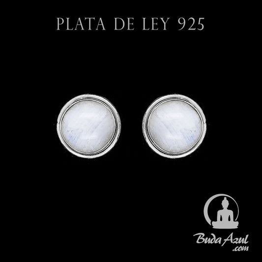 Pendientes Plata de Ley 925 Piedra Luna MOD.3 REF. 600