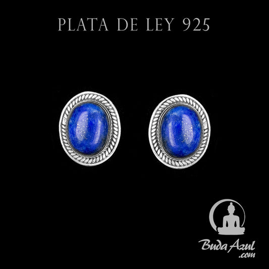Pendientes Plata de Ley 925 Lapislazuli MOD.1 REF. 600