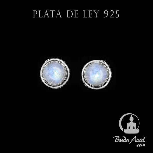Pendientes Plata de Ley 925 Piedra Luna MOD.6 REF. 500