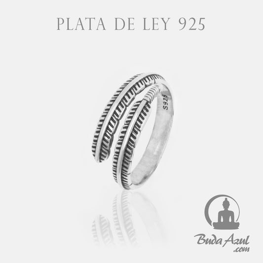 Anillo Plata de Ley 925 PLUMA FINA REF. 690