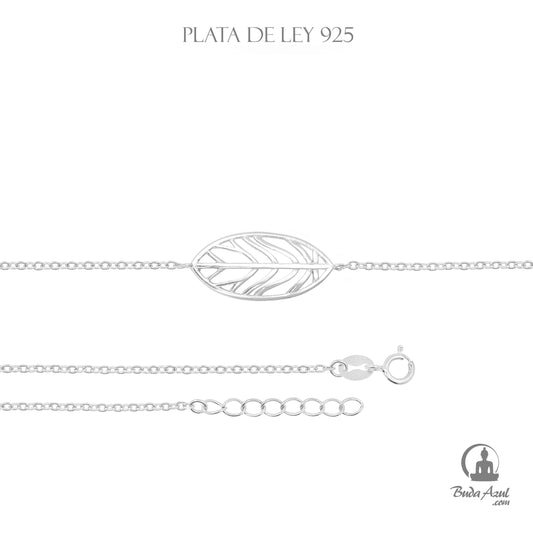 Pulsera Plata de Ley 925 HOJA GRANDE 5,00