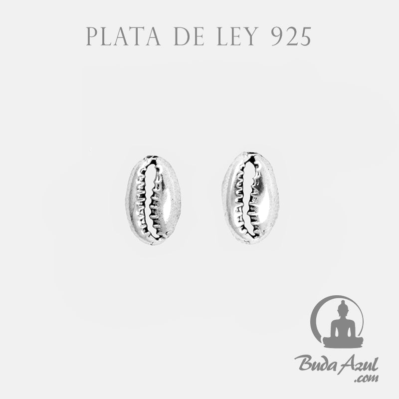 Pendientes Plata de Ley 925 conchas de mar