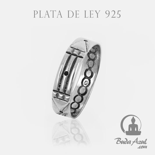 Anillo Plata de Ley 925 ATLANTE GRABADO REF. 690