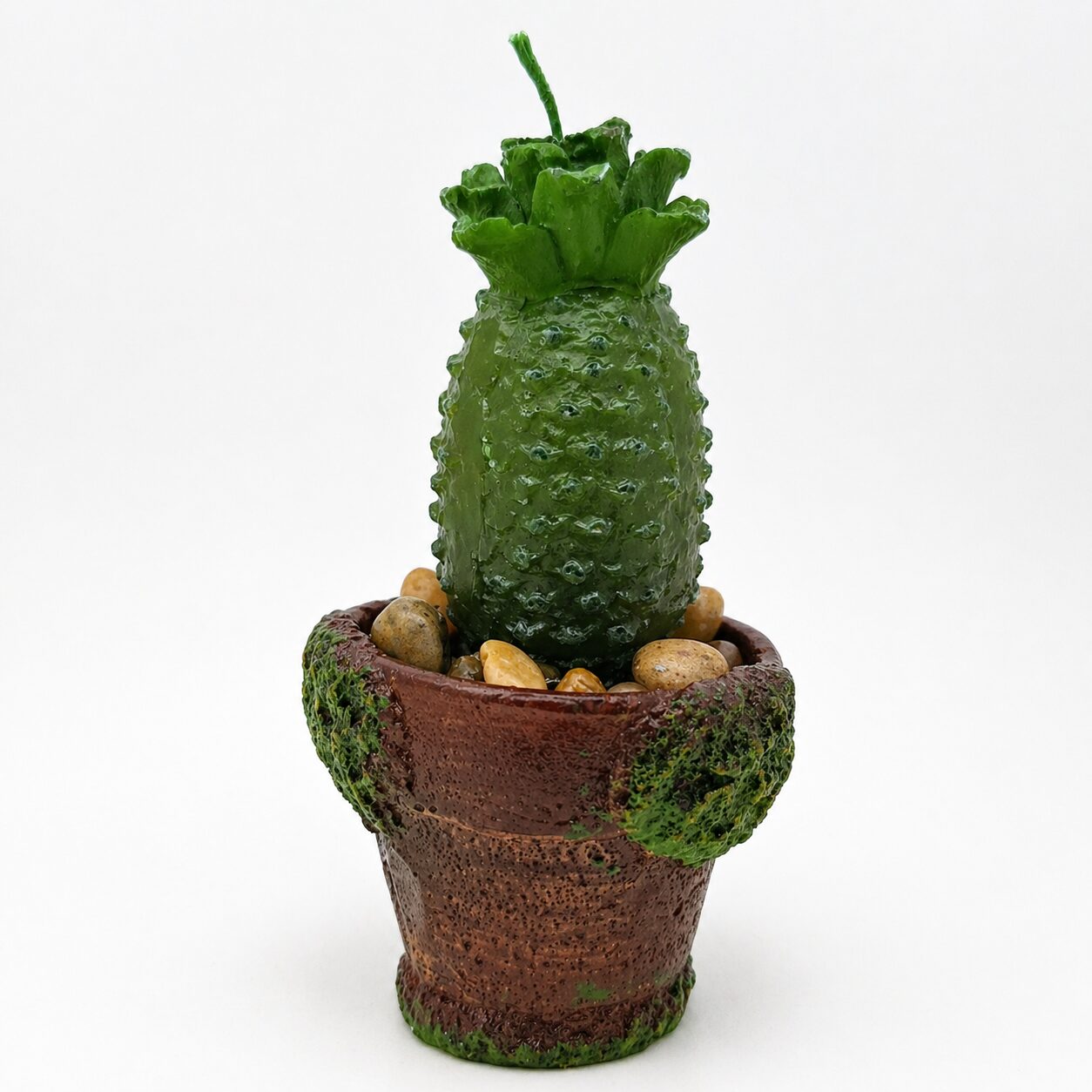 Vela Decorativa Cactus en Maceta – Color Verde